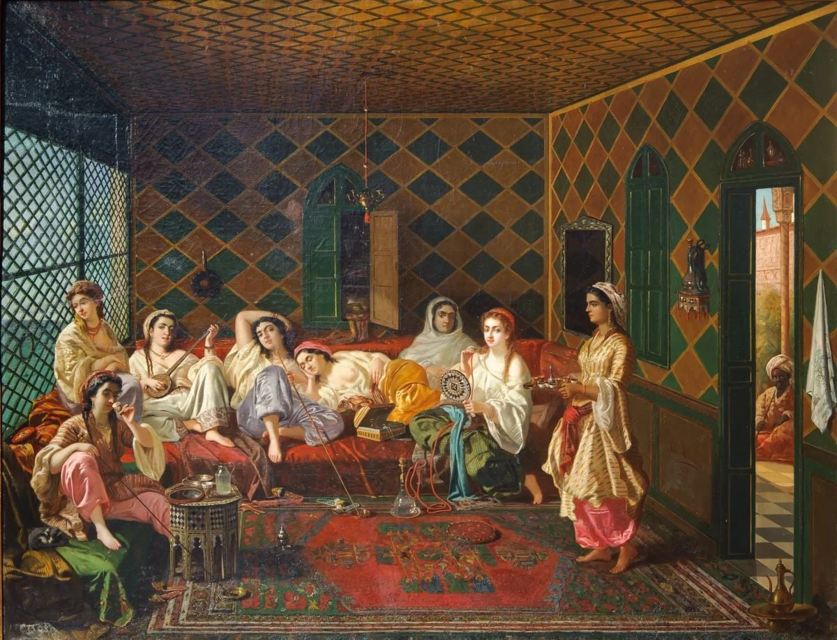 Interior de serai, detail