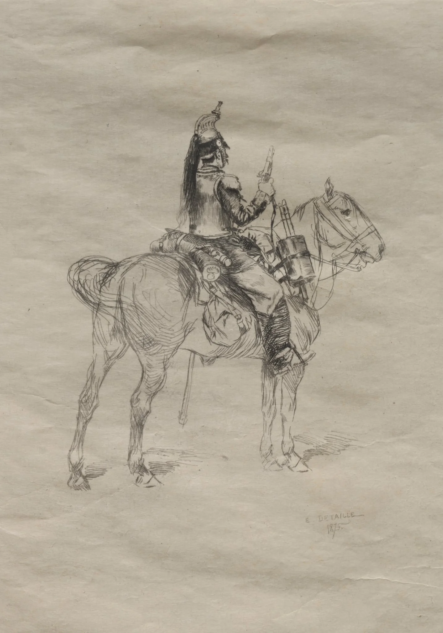 The Cavalryman, detail