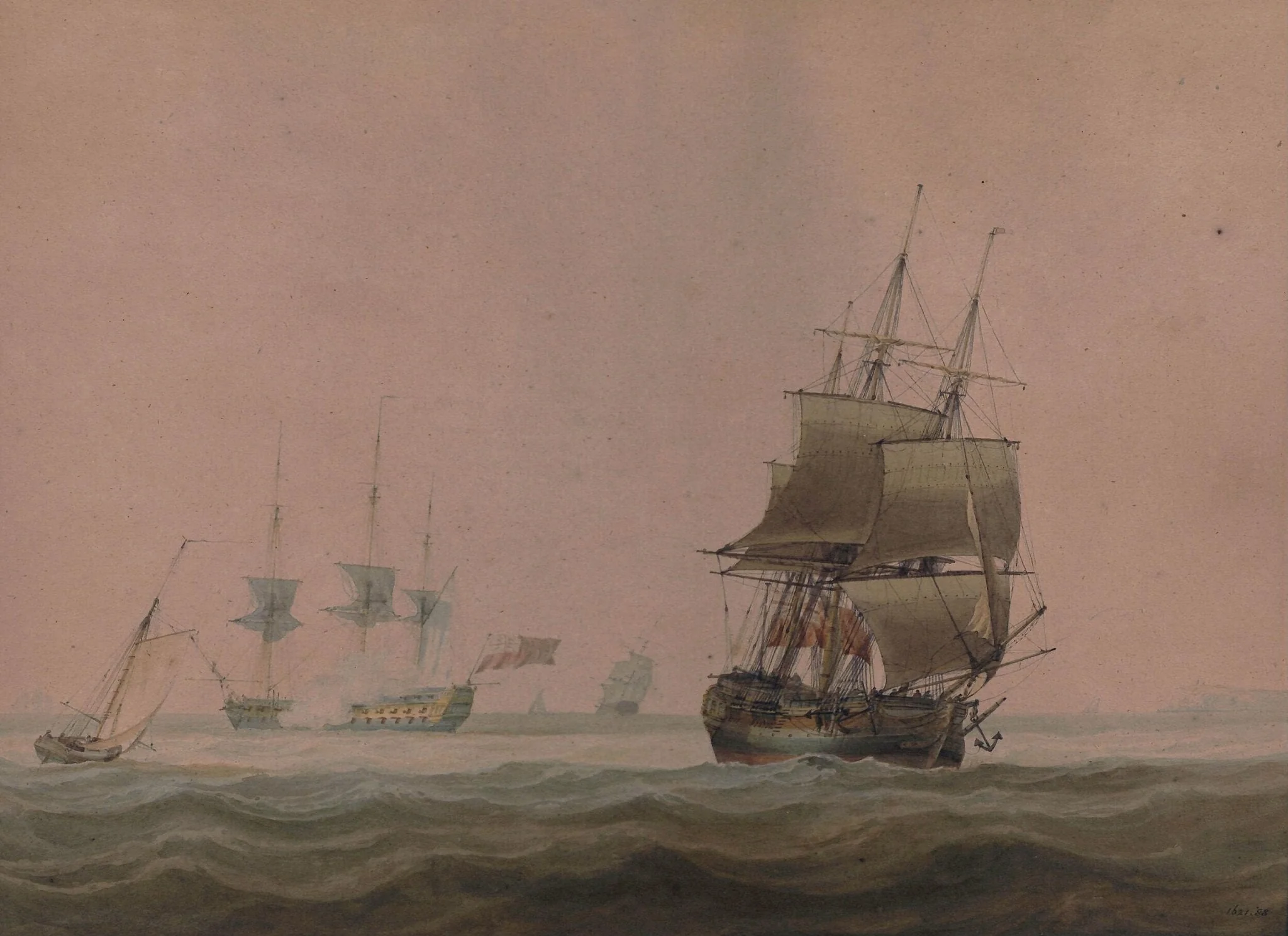 Shipping off the north foreland, detail
