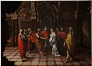 The Betrothal of the Virgin, by Juan García de Miranda, oil, 1693