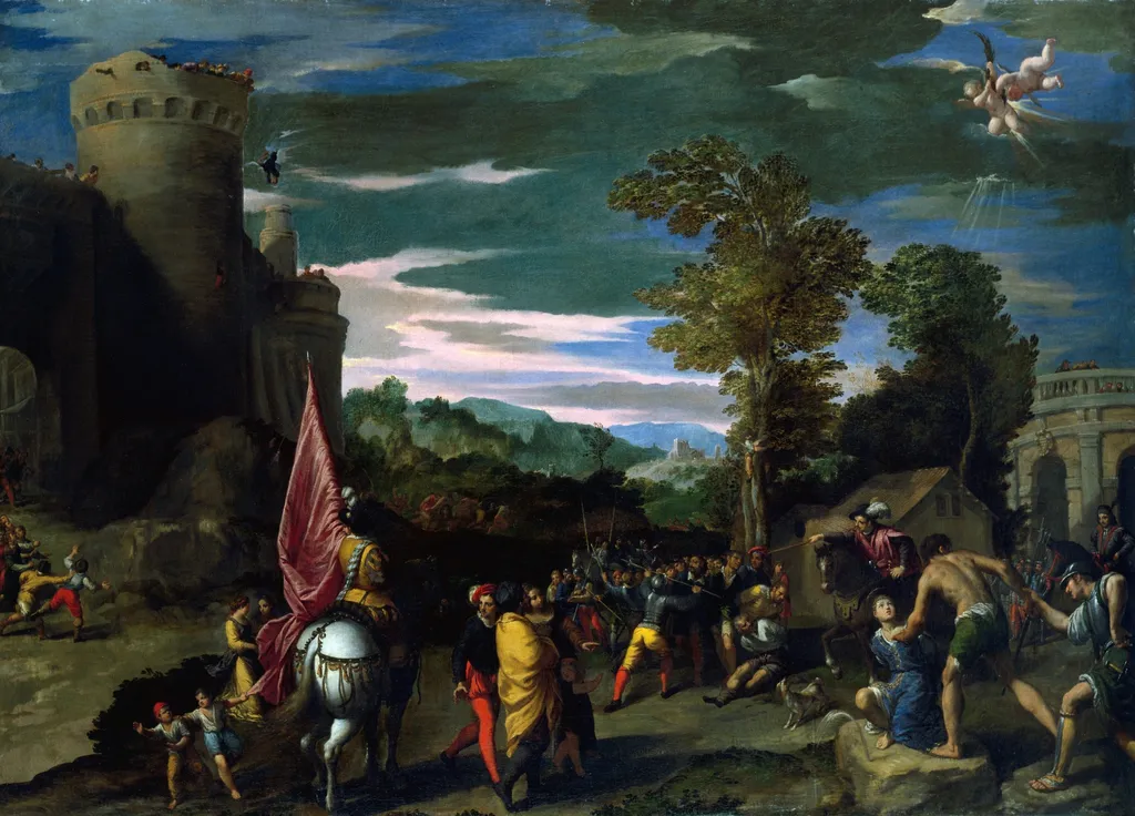 Martyrdom of Saint Venantius of Camerino, by Scarsellino, oil, 1595