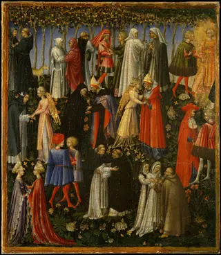 Paradise, by Giovanni di Paolo, unspecified, 1445