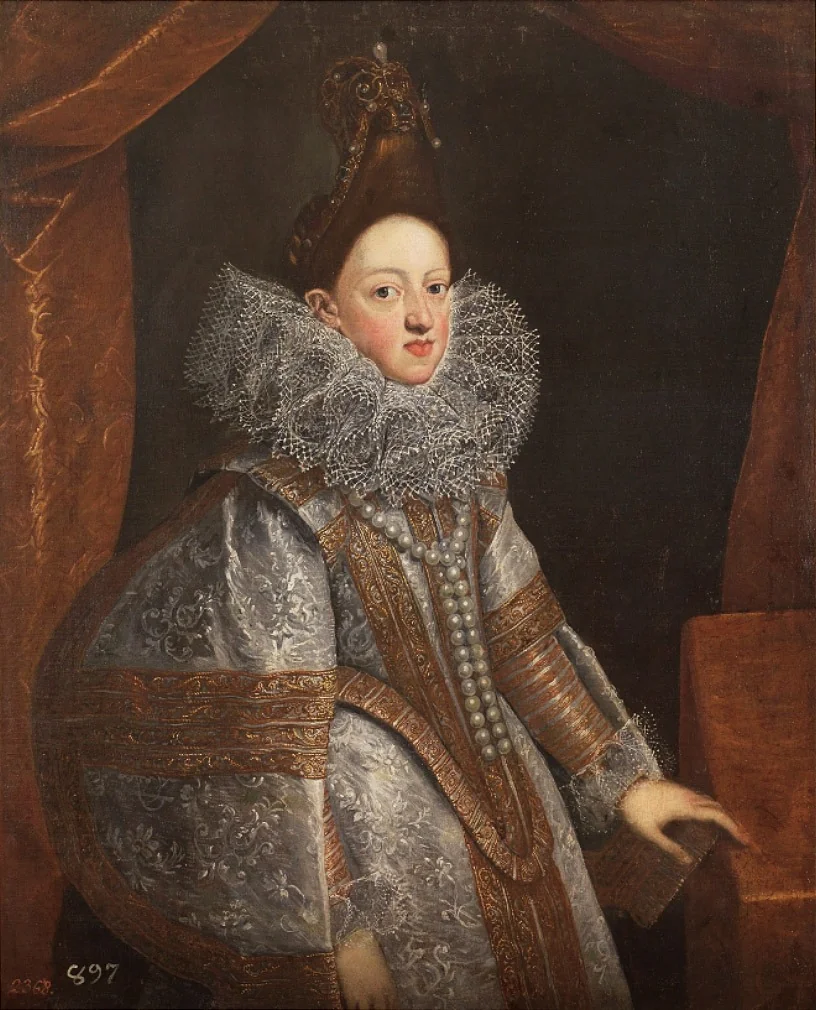 Portrait of Eleanor of Austria, detail