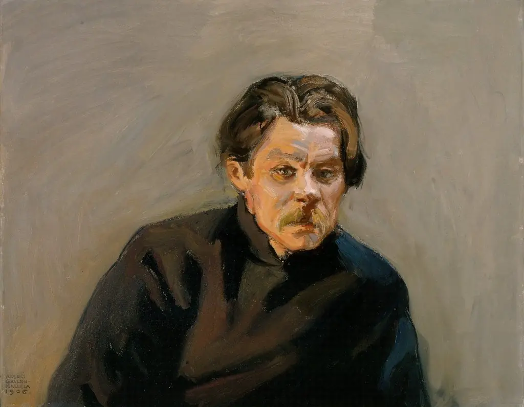 Maxim Gorky, by Akseli Gallen-Kallela, oil, 1906