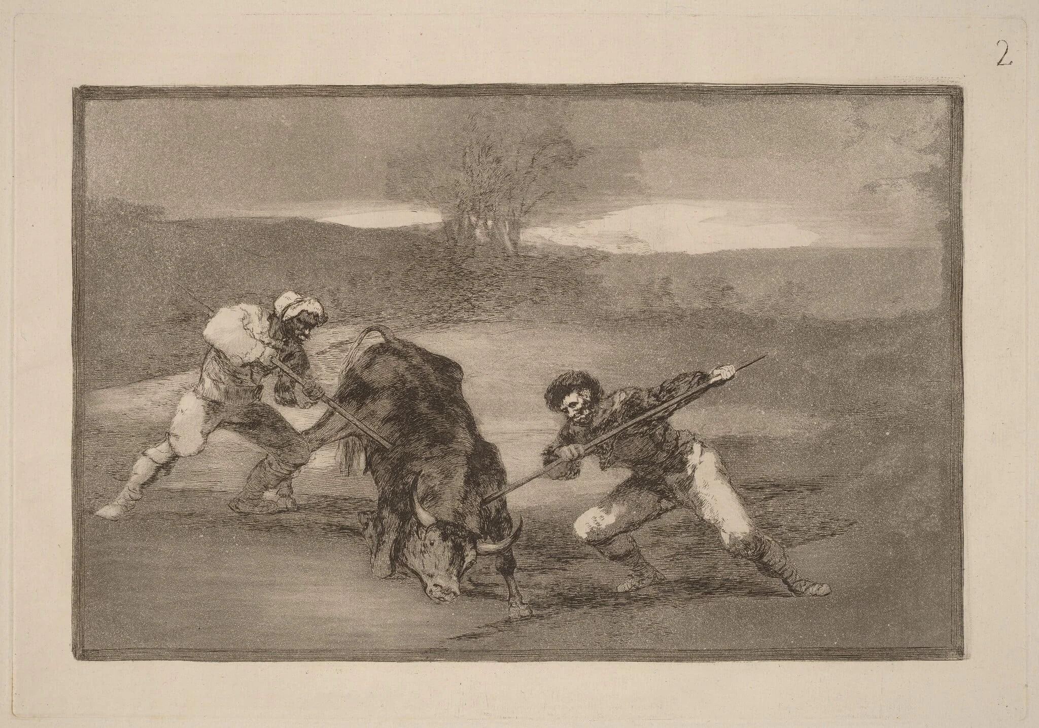 Otro modo de cazar a pie (Another Way of Hunting on Foot), detail