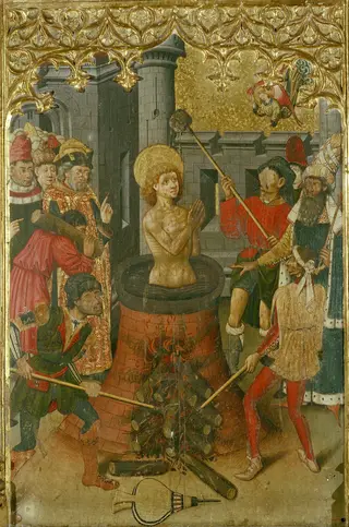 Martyrdom of Saint John the Evangelist, by Master of Aiguatèbia, unspecified, 1450