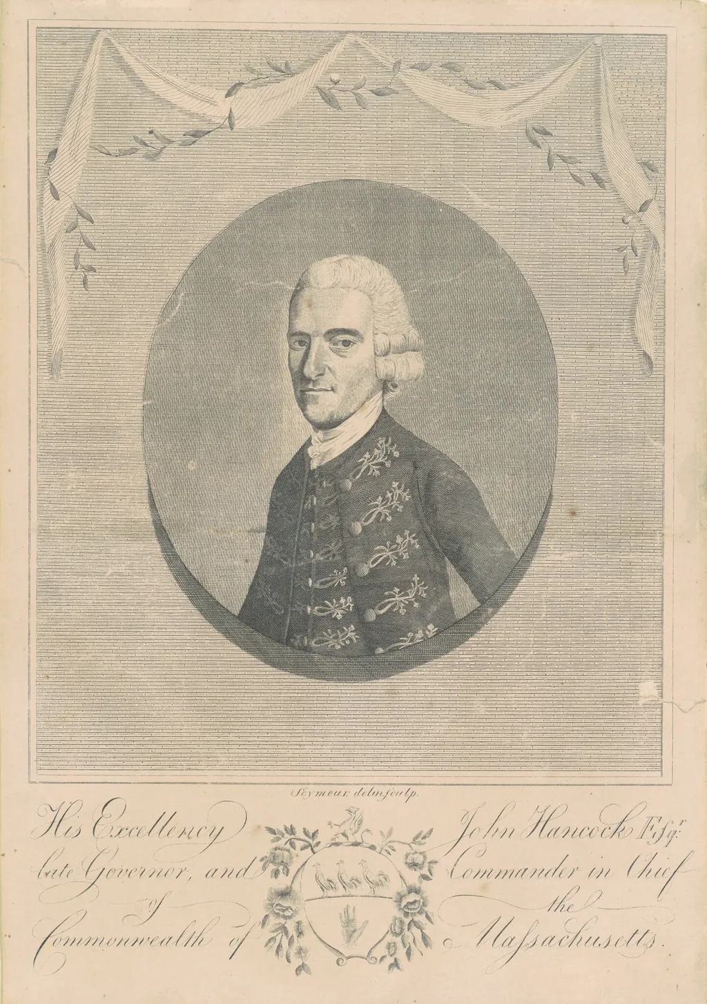 His Excellency John Hancock, Esquire, by Joseph H. Seymour, ink, 1794