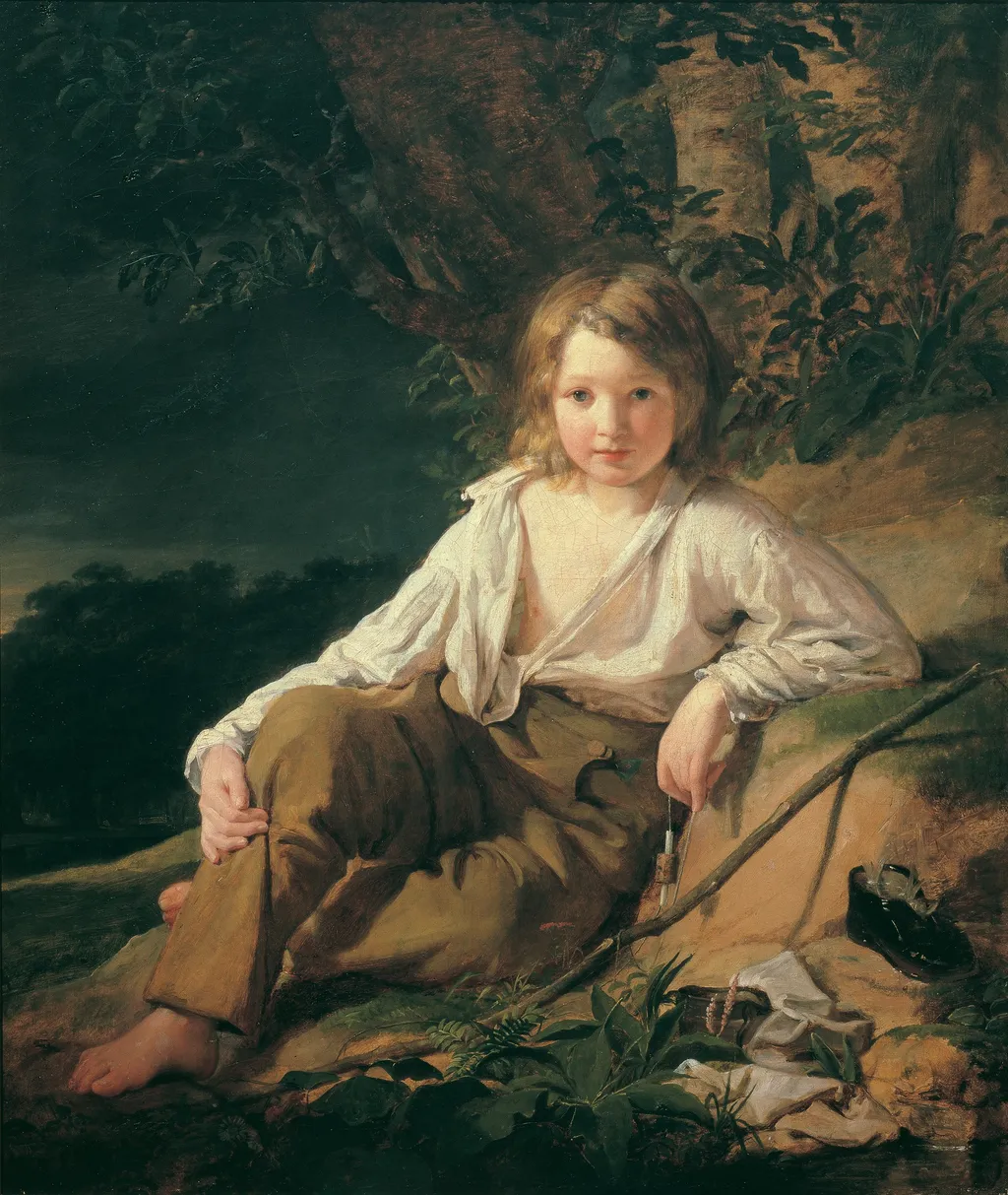 A fisher boy, by Friedrich von Amerling, oil, 1830