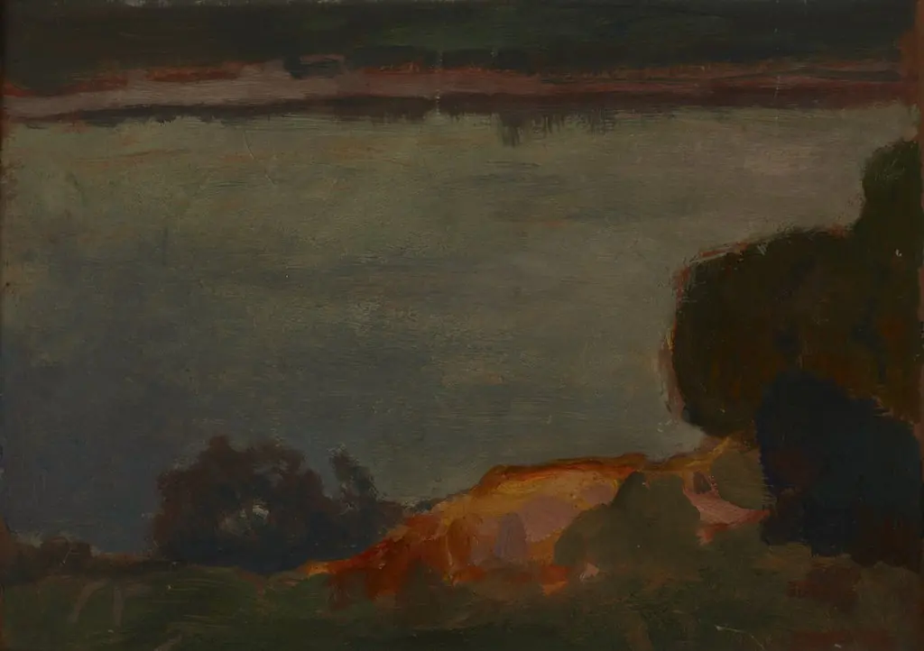 Evening at the Dnieper River, by Jan Stanisławski, unspecified, 1905