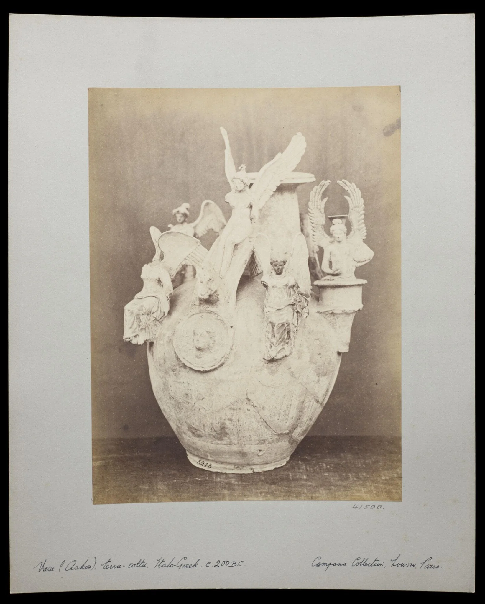 Perfume Burner in terra cotta, detail