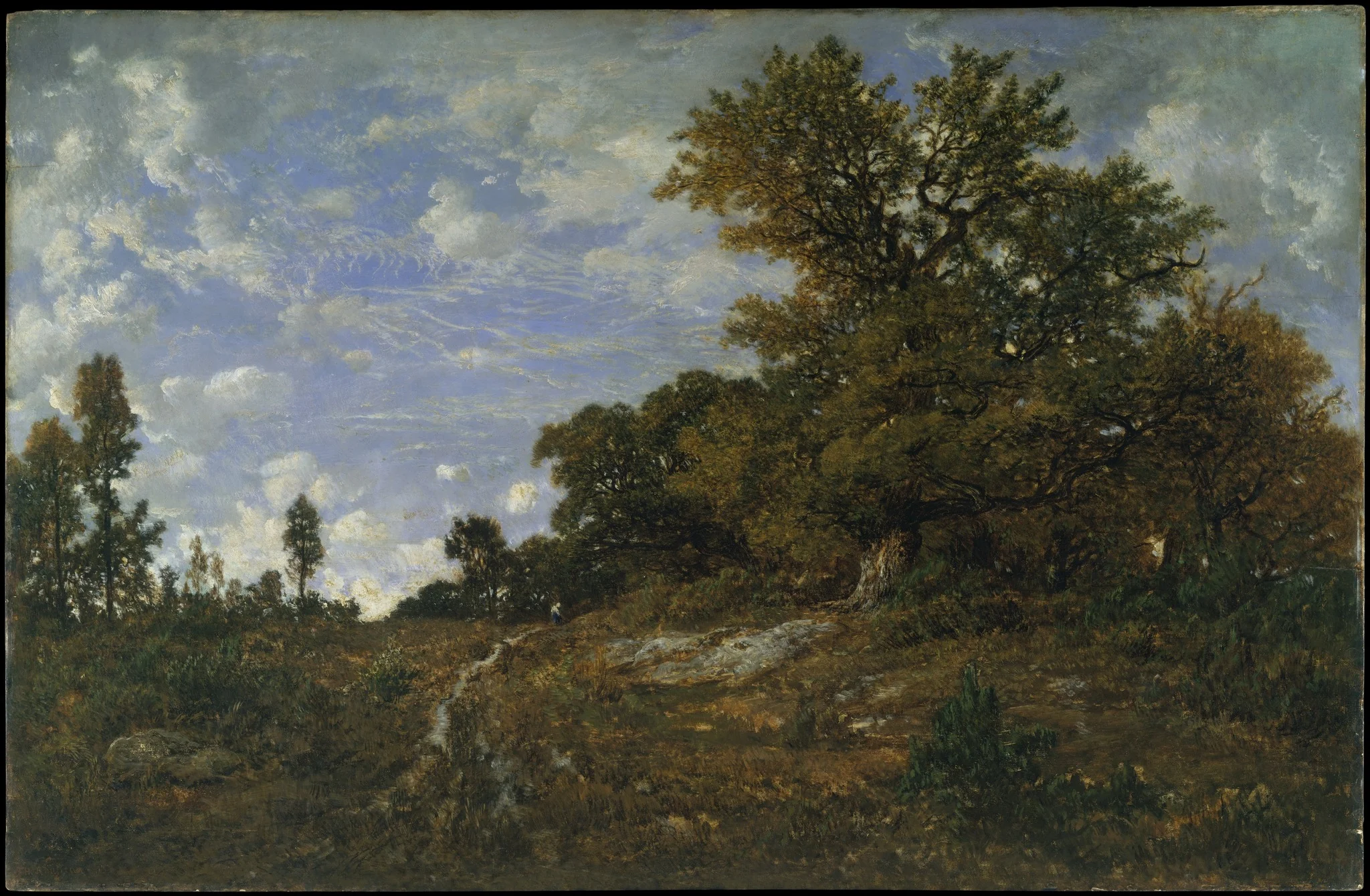 The Edge of the Woods at Monts-Girard, Fontainebleau Forest, detail