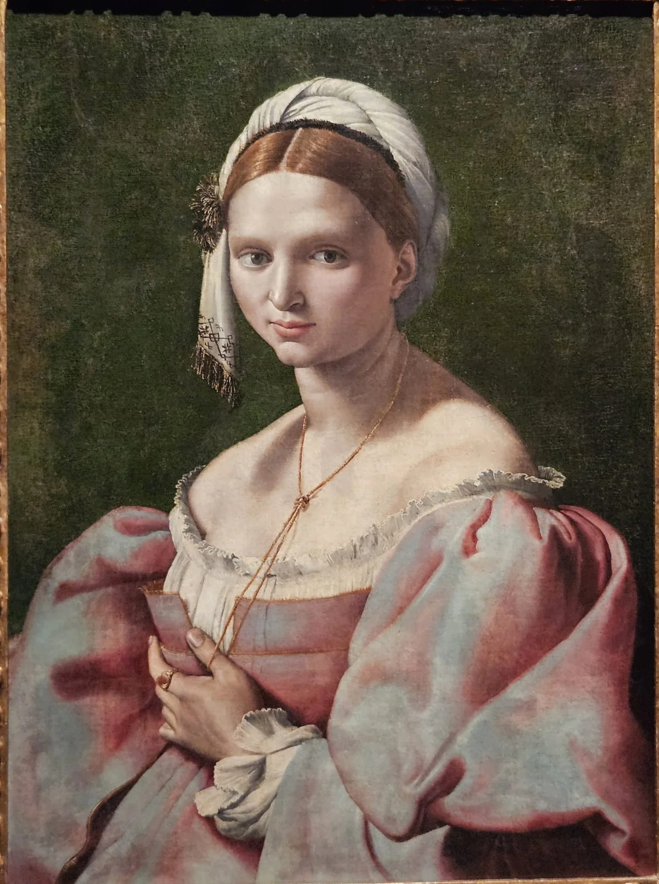 Retrato de Mulher Jovem, detail