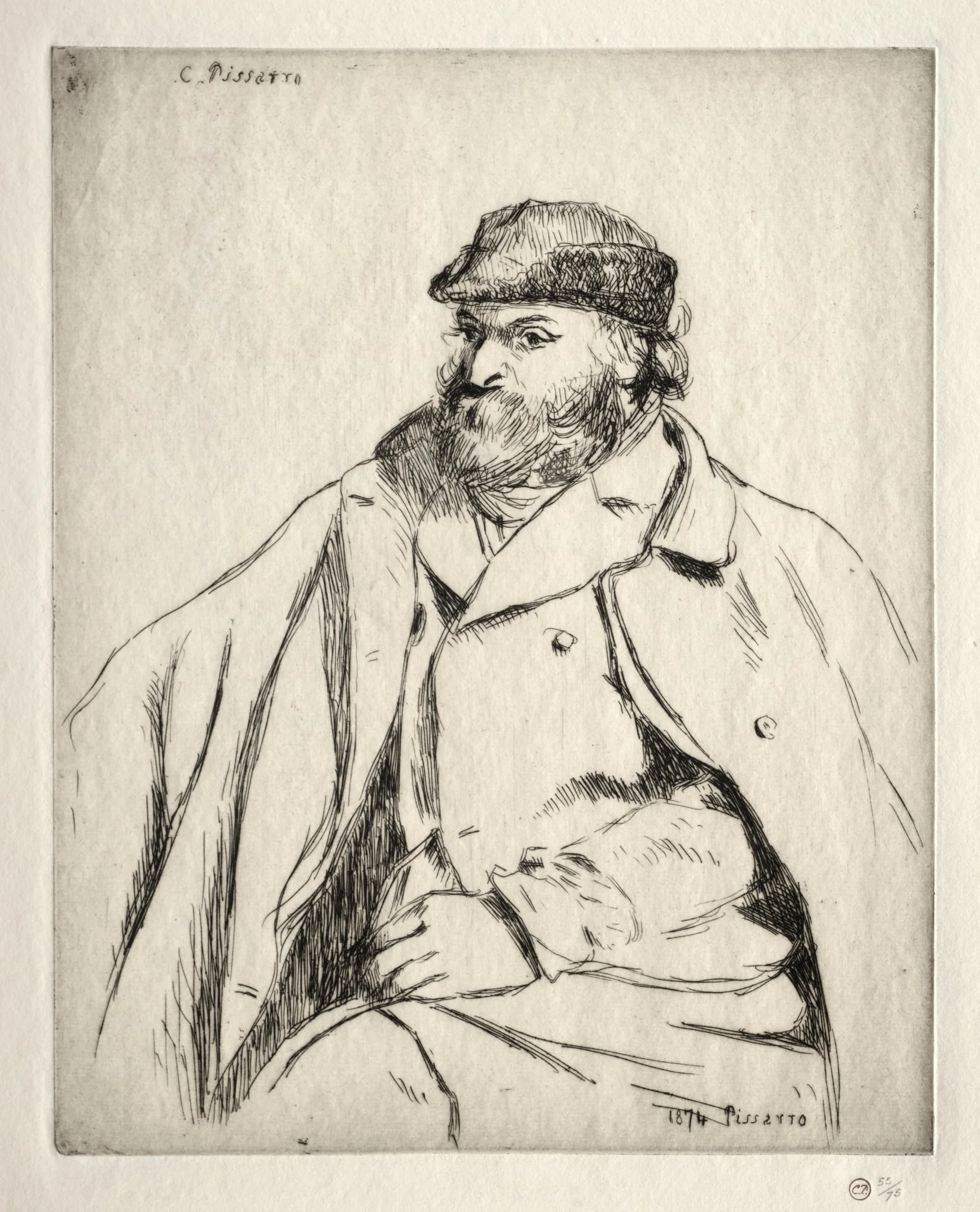 Portrait of Paul Cézanne, detail