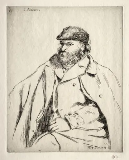 Portrait of Paul Cézanne, by Camille Pissarro, 1874