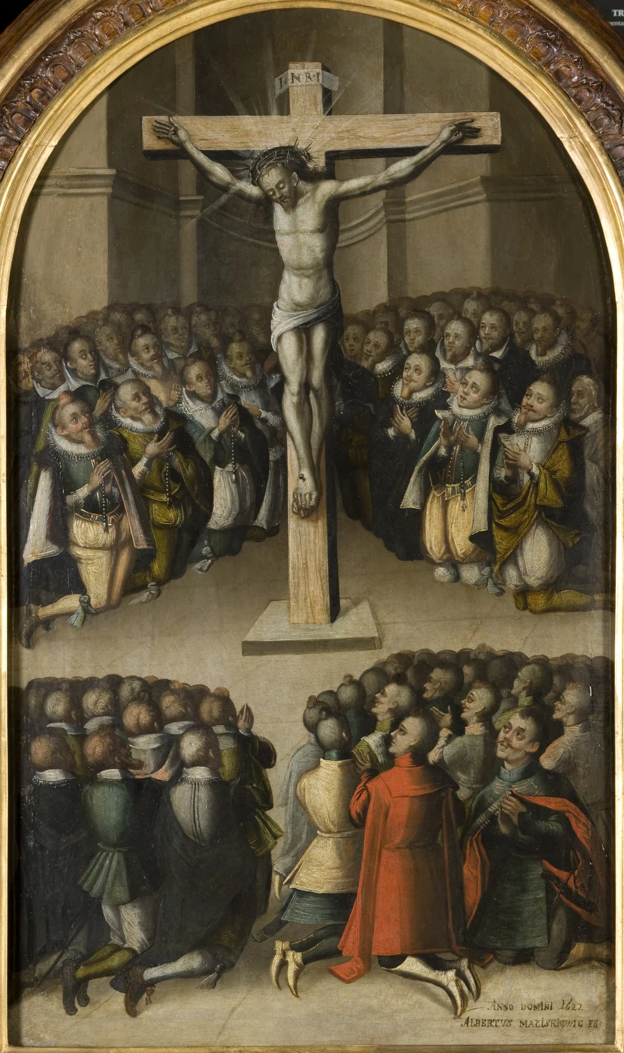 Adoration of the Crucifix, from the Norbertine church in Witów, detail