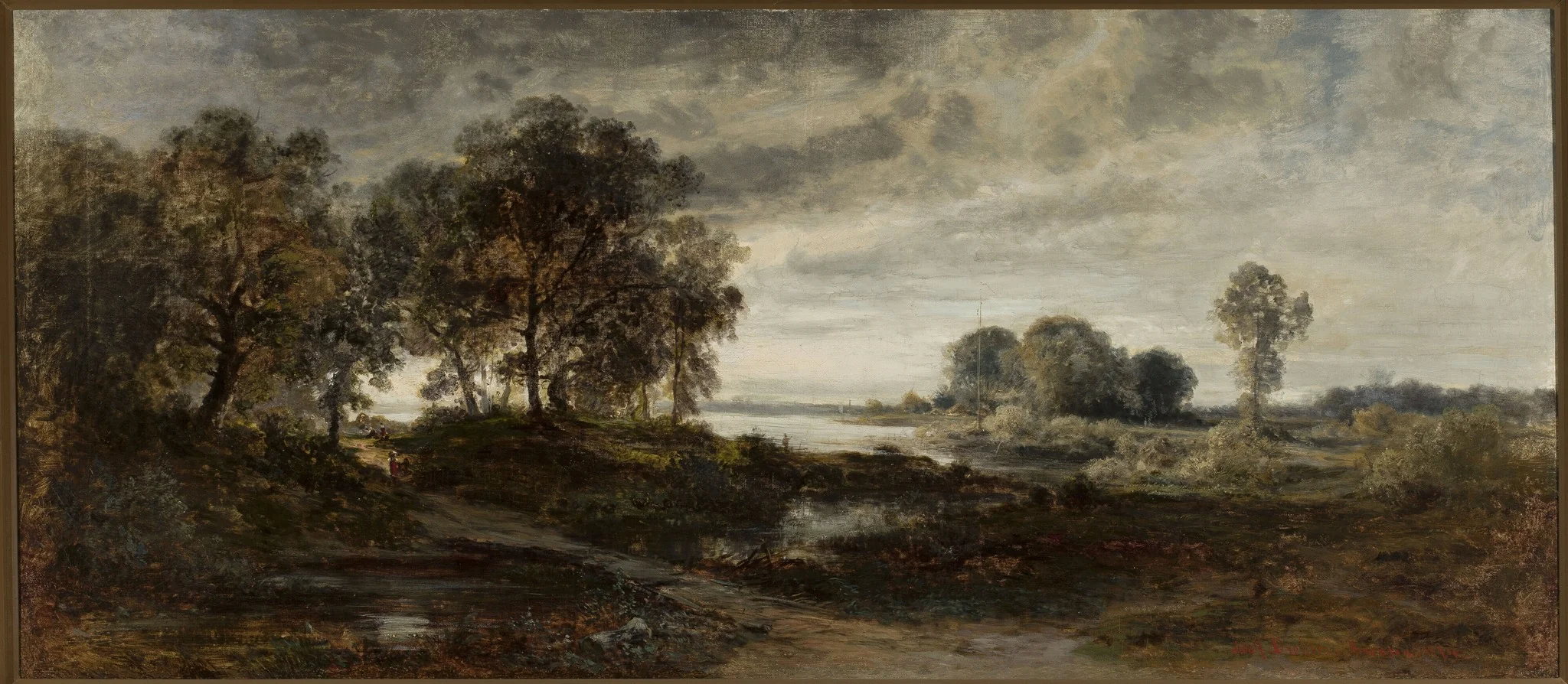 Landscape of the Oder River, detail