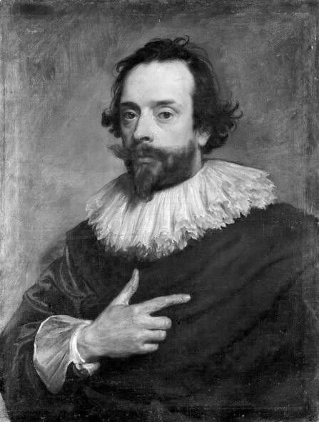 Portrait of Anthony van Opstal, detail
