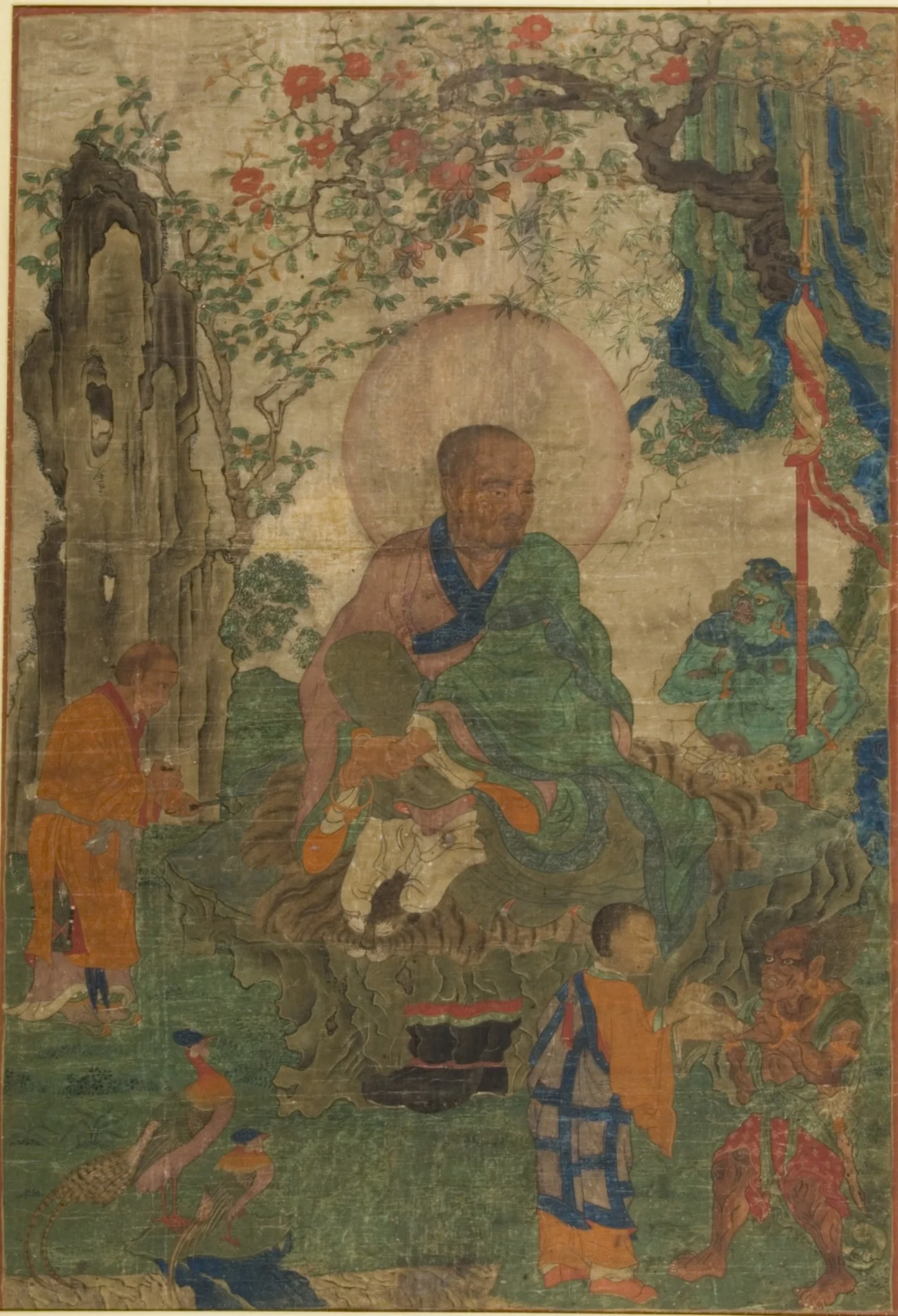 The Arhat Kalika, detail