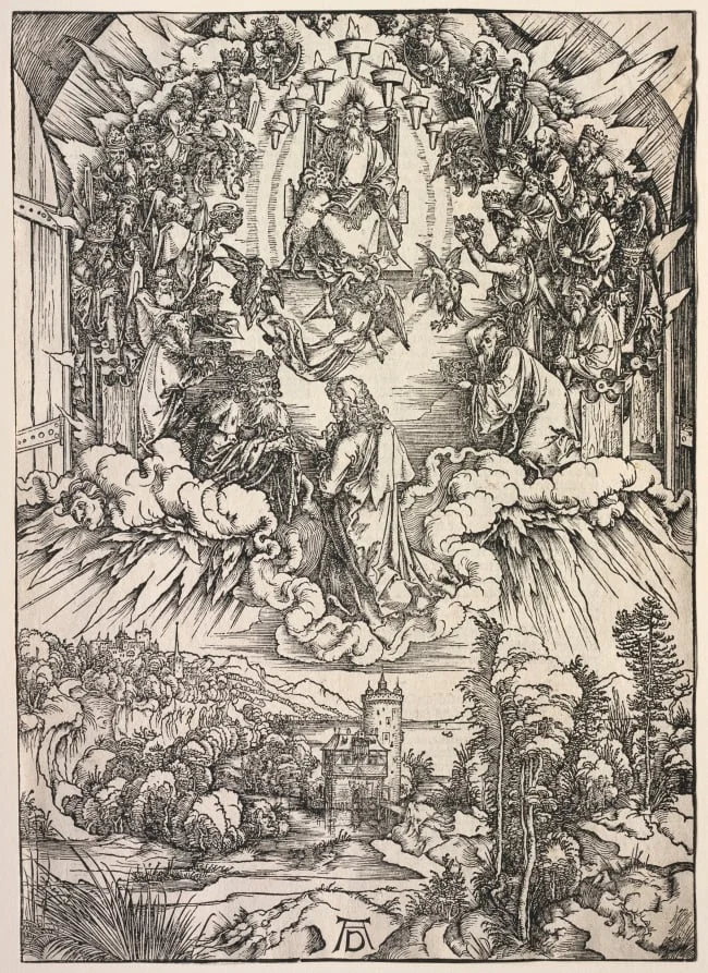 Revelation of St. John: St. John before the Throne, detail