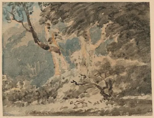 The Edge of a Wood, by Thomas Girtin, watercolor, 1800
