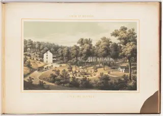Stribling Springs, by Edward Beyer, ink, 1857