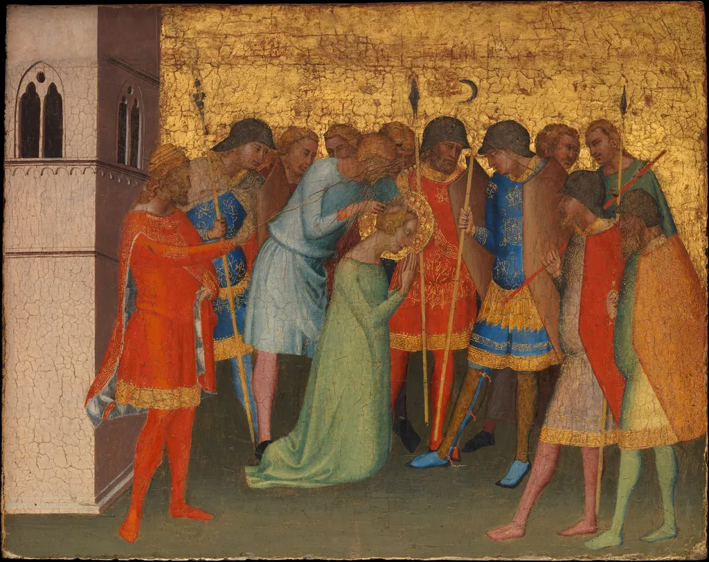 Saint Reparata Being Prepared for Execution, by Bernardo Daddi, tempera, 1300