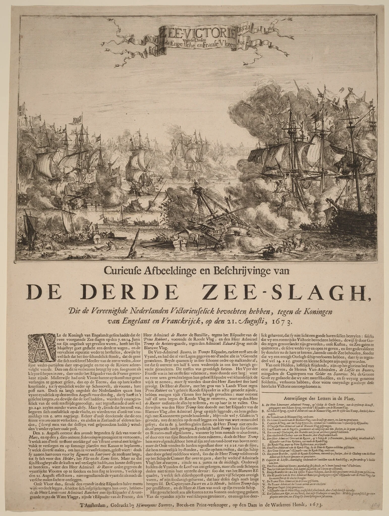 De Derde Zee-slagh (The Third Sea Battle), detail