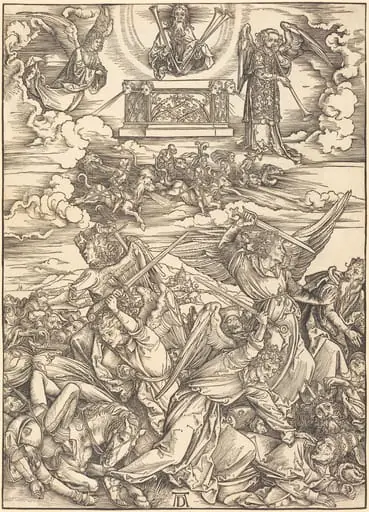 The Four Avenging Angels, by Albrecht Dürer, ink, 1497