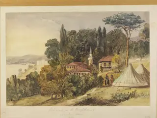 Beicos on the Bosphorus. Asiatic Side, by Frederick Charles Cooper, watercolor, 1849