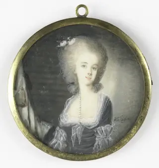 Frederica Louisa Wilhelmina (1770-1819). Prinses van Oranje-Nassau. Daughter of Willem V & Wilhelmina van Pruisen, by De Saint-Ligié, ivory