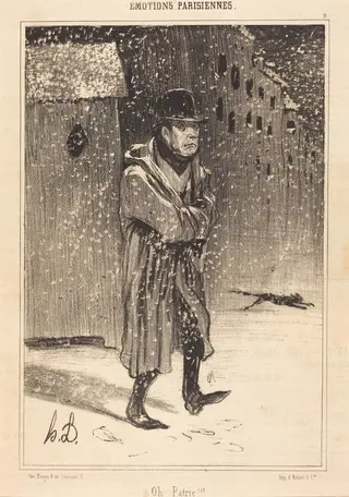 Oh Patrie!!!, by Honoré Daumier, ink, 1840
