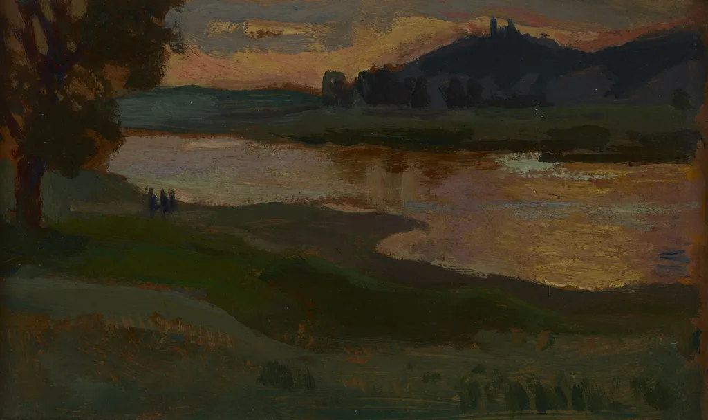 Bielany at Dusk, by Jan Stanisławski, unspecified, 1905