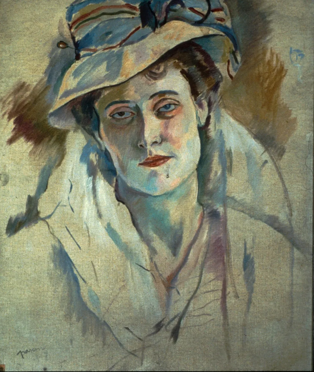 Hermine David, by Jules Pascin, oil, 1907