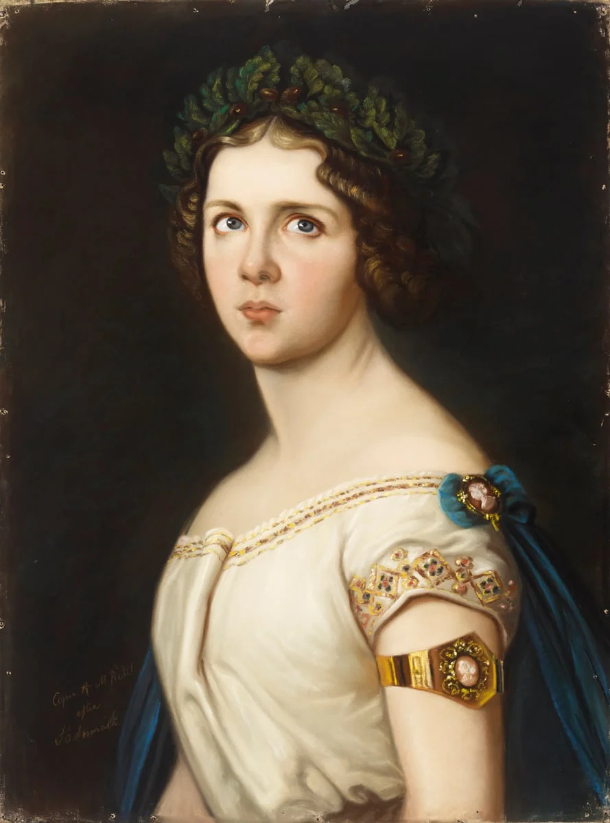 Jenny Lind "Norman"-roolissa, detail