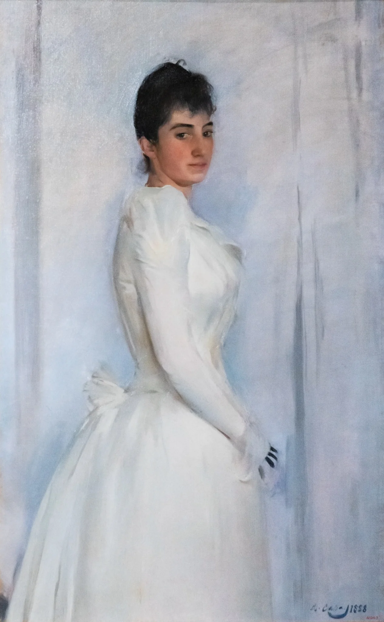 Portrait of Montserrat Carbó, detail