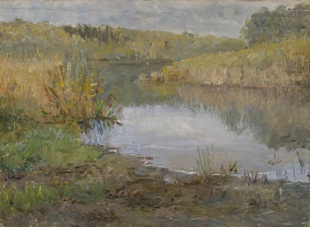 A River in France. Study, by Ida von Schulzenheim, unspecified, 1909