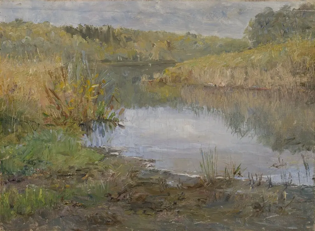 A River in France. Study, by Ida von Schulzenheim, unspecified, 1909