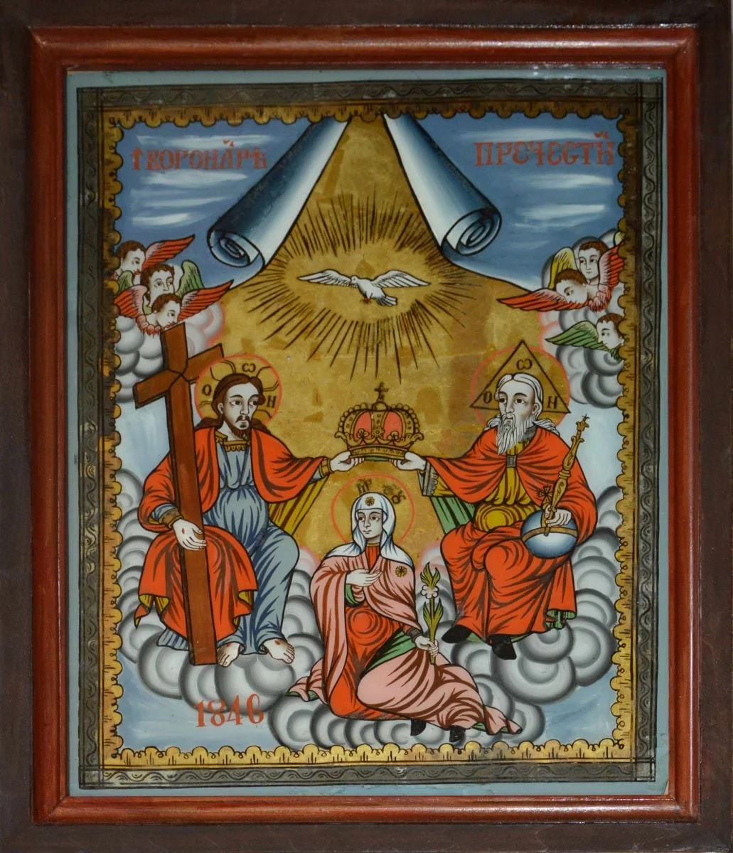 Încoronarea Fecioarei, detail