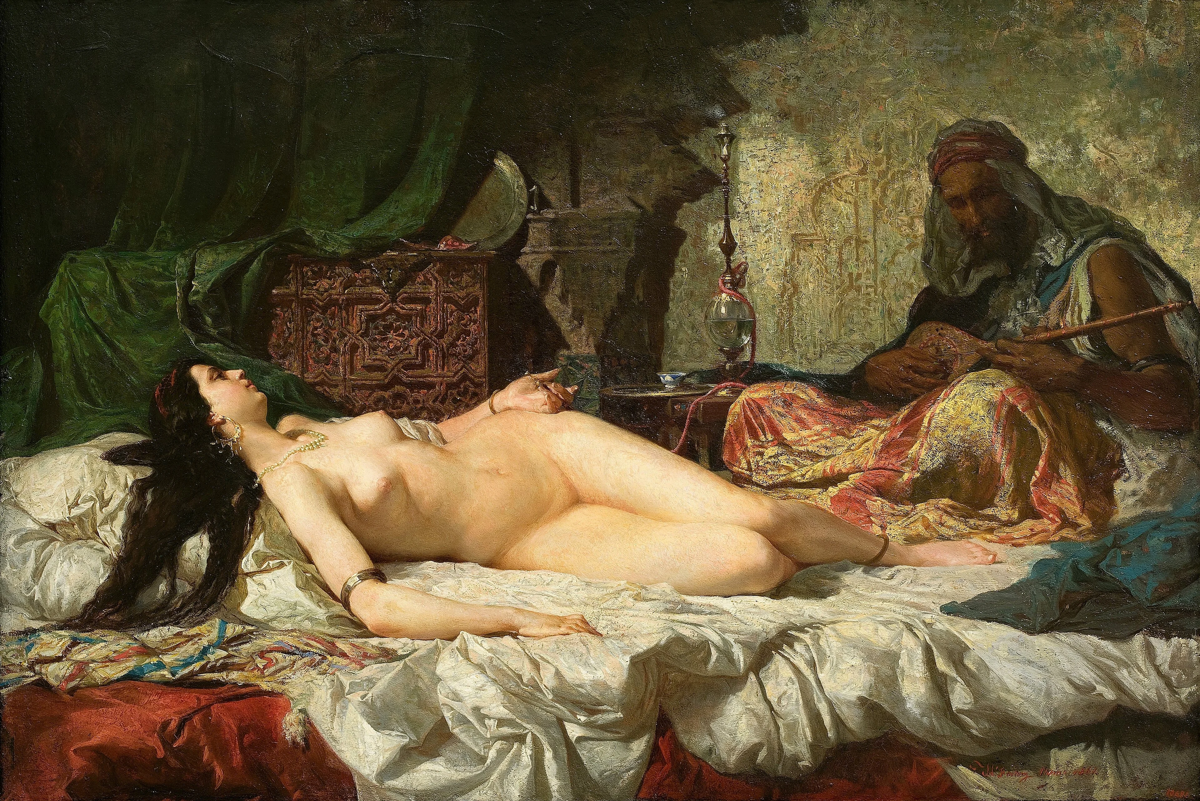 The Odalisque, detail