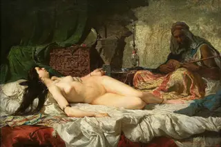 The Odalisque, by Mariano Fortuny Marsal, oil, 1861