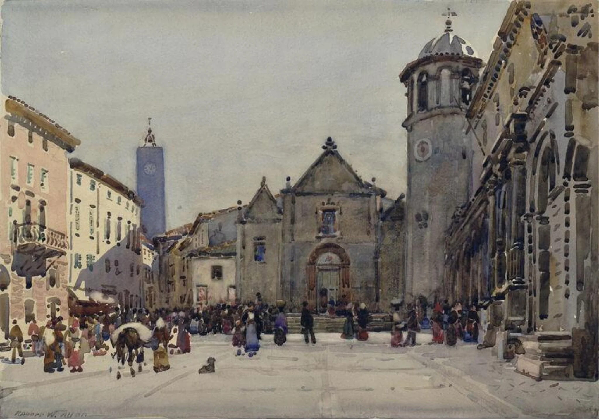 Piazza del Popolo, Orvieto, detail