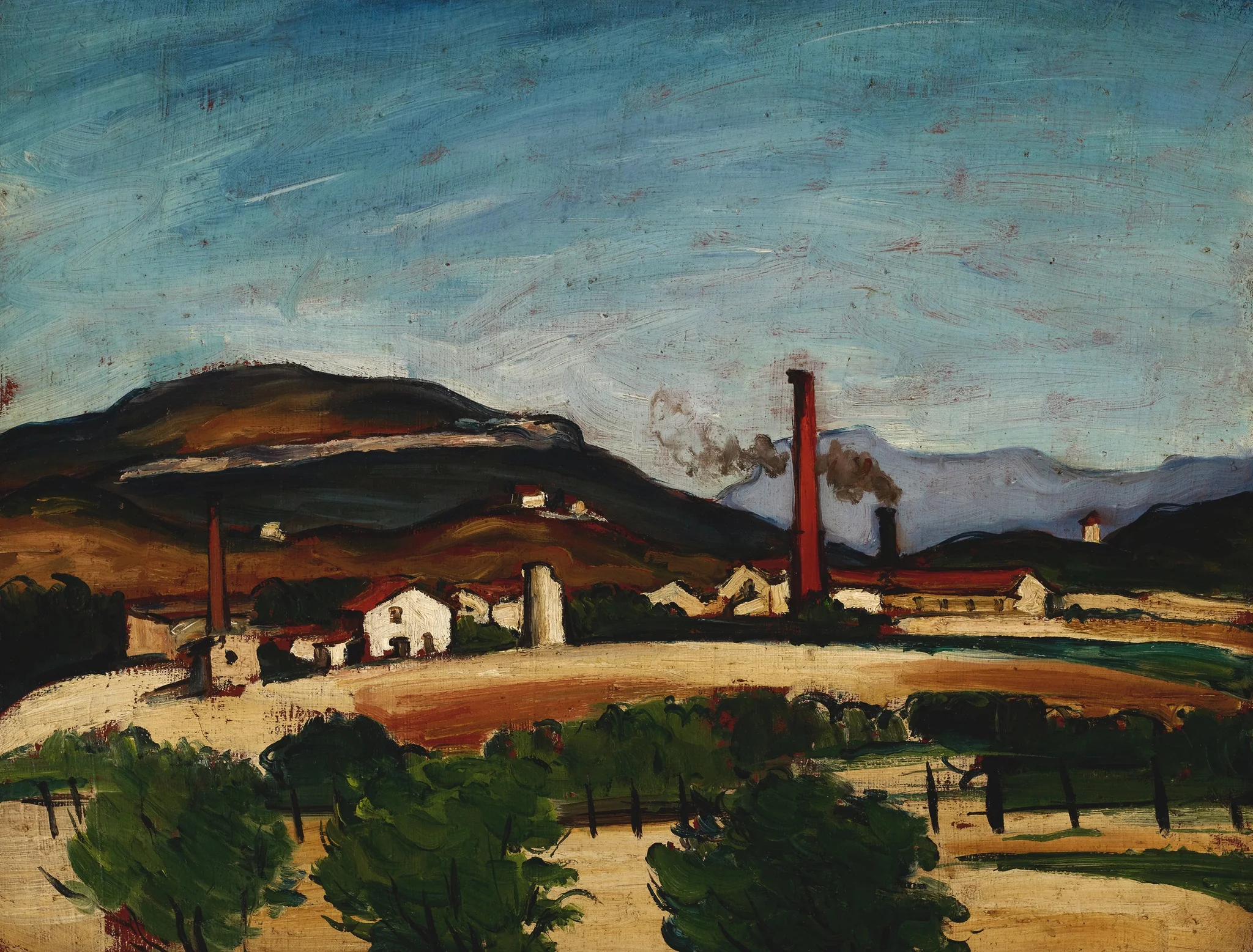 Factories near Mont de Cengle, detail