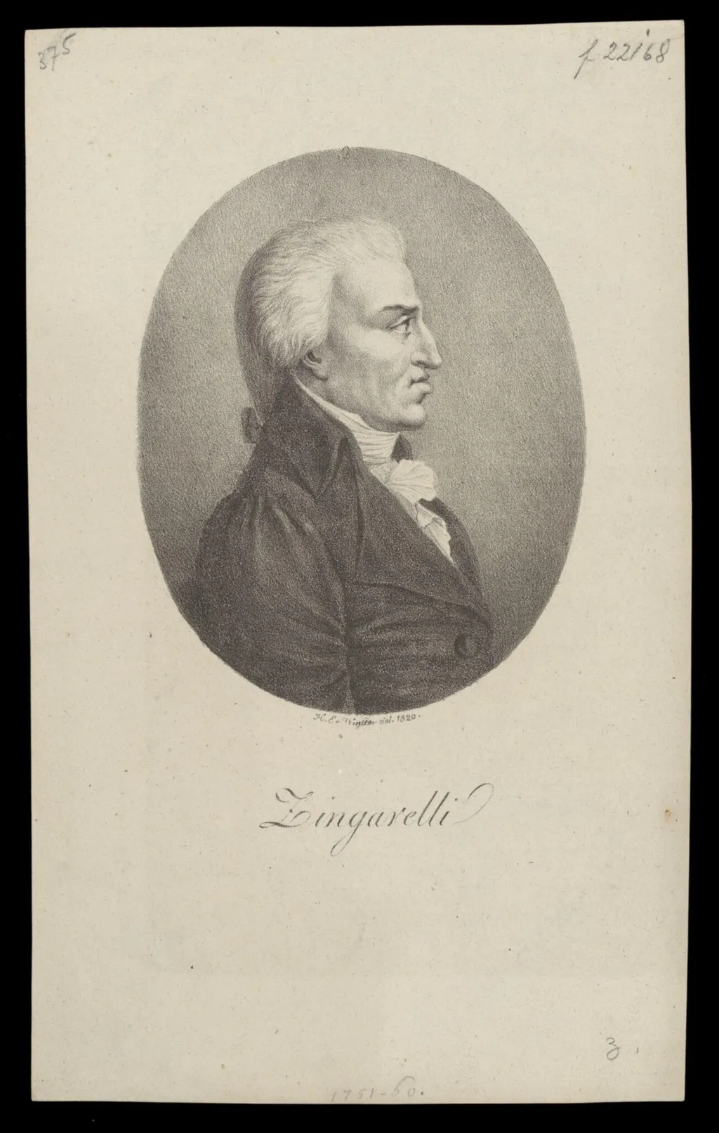H Beard Print Collection, by H.E. von Wintter, 1820