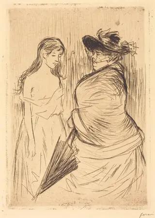 Le Traite des blanches (The White Slave Trade), by Jean-Louis Forain, ink, 1886