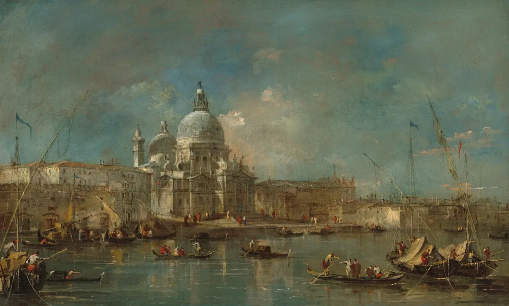 Santa Maria della Salute, by Francesco Guardi, oil, 1770