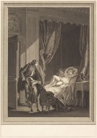 Le matin, by Emmanuel Jean Nepomucène de Ghendt, ink, 1776