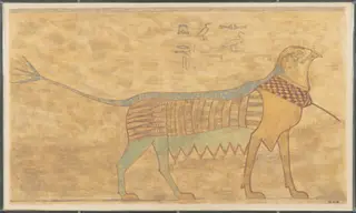 Detail of a Griffin, Tomb of Khety, by Norman de Garis Davies, unspecified, -2139