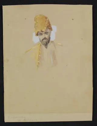 Turkoman of Bokhara, by Frederick Christian Lewis, watercolor, 1836