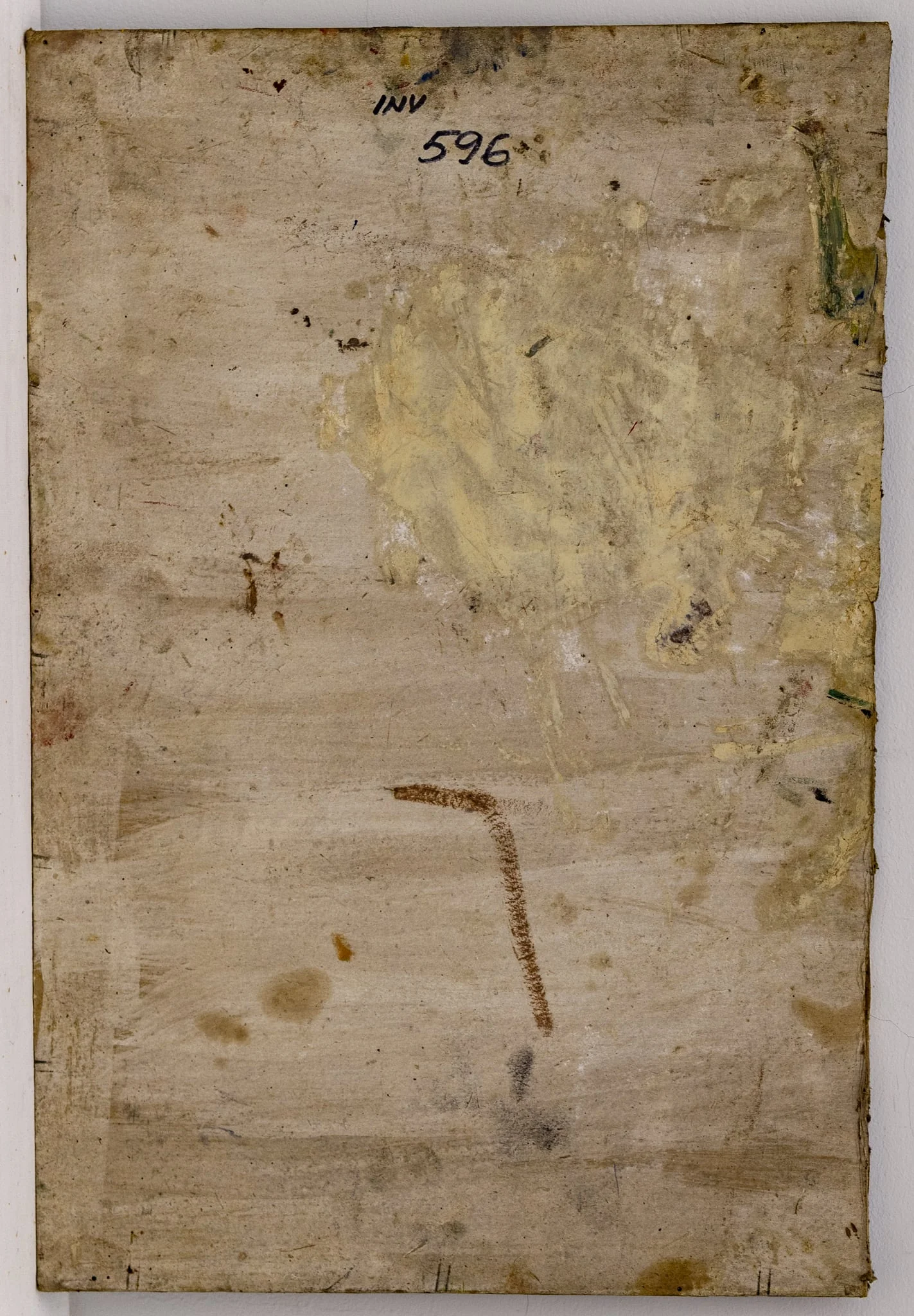 Peisaj cu pomi și case, detail
