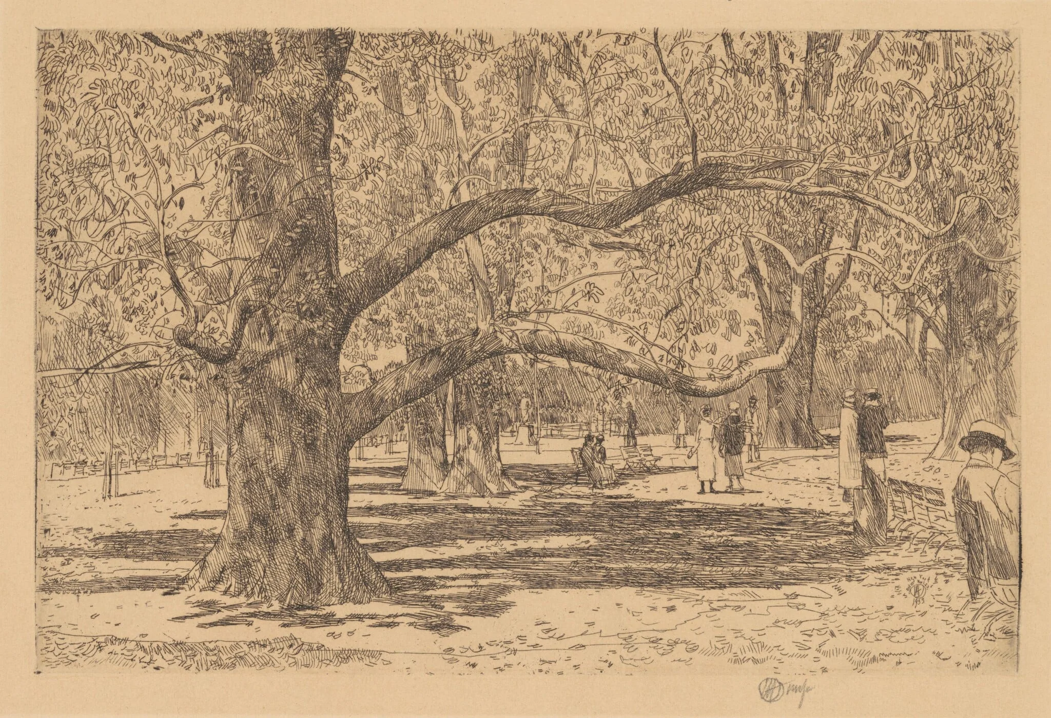 The English Elms, detail